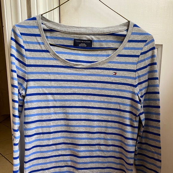 Tommy Hilfiger Striped Long-Sleeve Shirt. Size XS - Picture 1 of 4
